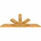 Ekena Millwork Saratoga Rough Sawn Timber Gable Bracket, Western Red Cedar, 48"W x 22"H x 2"D x 4"F, 11/12 Pitch GBW048X22X0204SAR00RWR - alternate 3